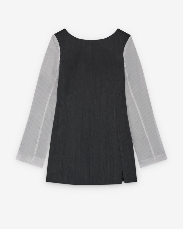 Our Legacy - Women's Firm Dress - (Shark Pinstripe Herringbone)