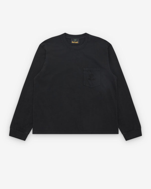 Our Legacy Work Shop - Men's Timberland Pocket Longsleeve - (Washed Black)