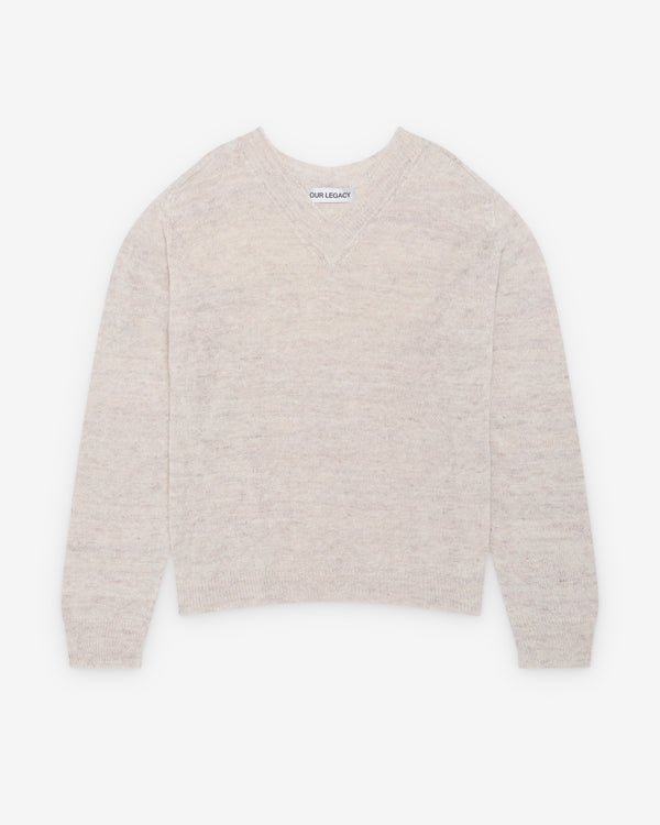 Our Legacy - Men's Rue V-Neck - (Soft Ecru)