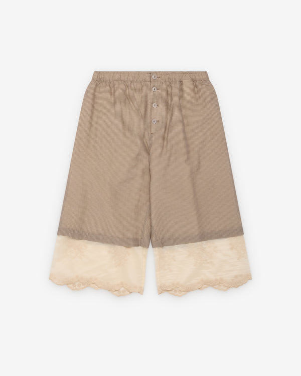 Our Legacy - Men's Frill Short - (Hazel Grid)