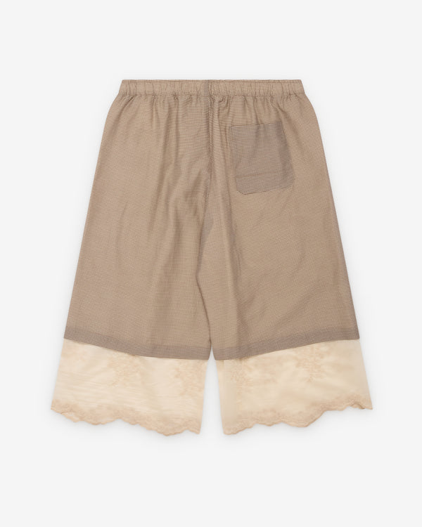 Our Legacy - Men's Frill Short - (Hazel Grid)