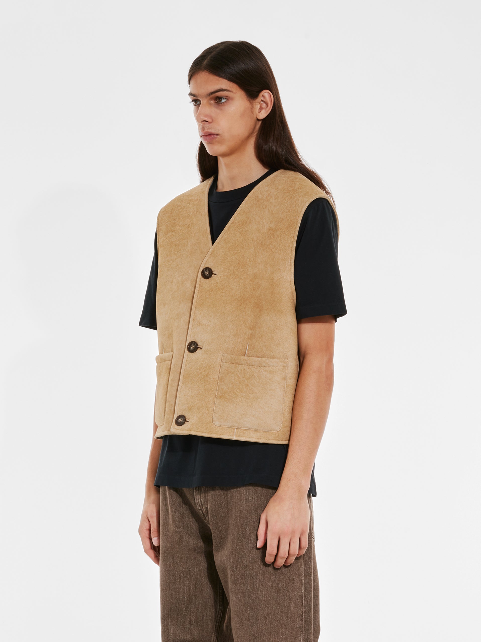 Our Legacy Work Shop - Armani Men's Tosto Vest - (Crema Bruciata