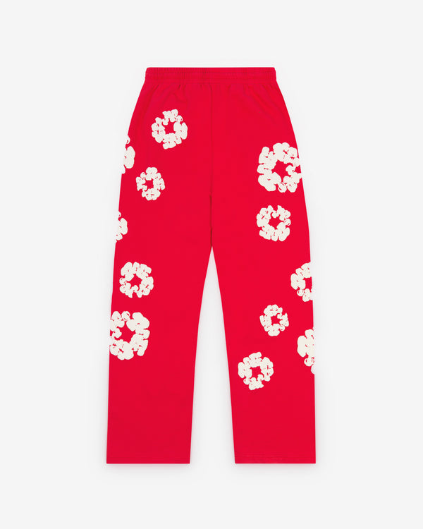 Denim Tears - Men's Cotton Wreath Baggy Sweatpants - (Red)