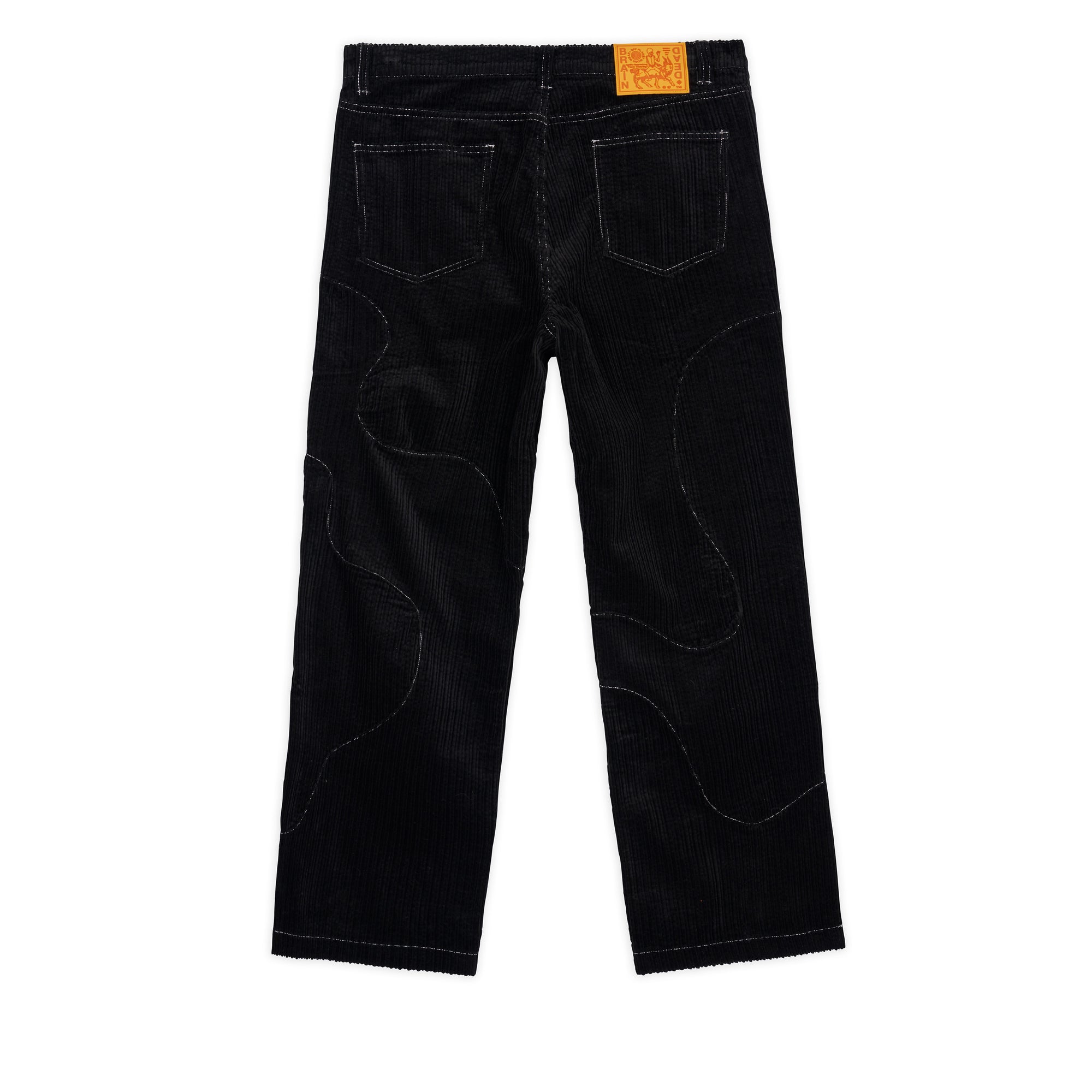 Brain Dead - Men's Organic Paneled Corduroy Pants - (Black) view 2, Click to Zoom in