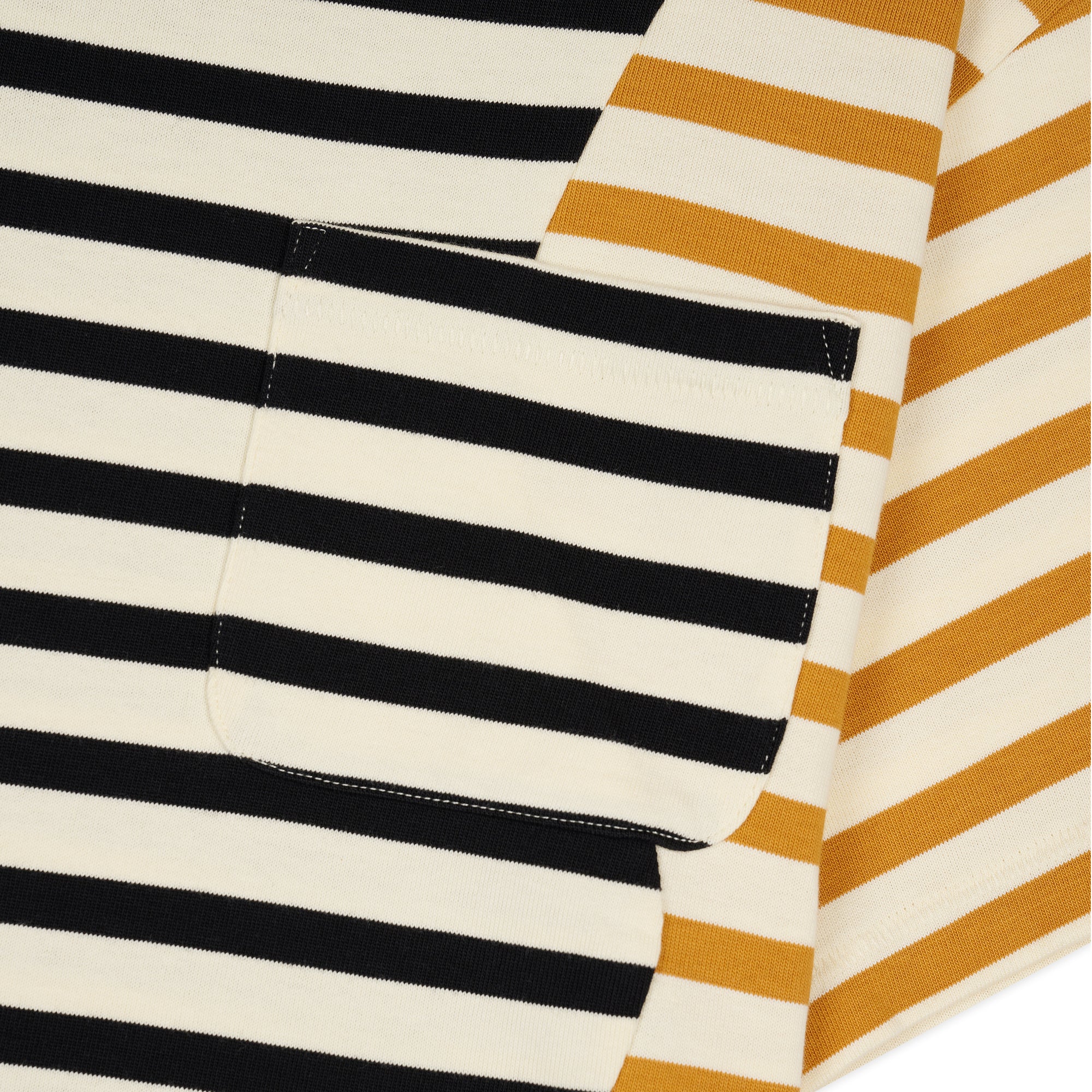 Brain Dead - Men's Organic Paneled Stripe T-Shirt - (Multi) view 3