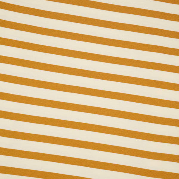 Brain Dead - Men's Organic Striped T-Shirt - (Gold)