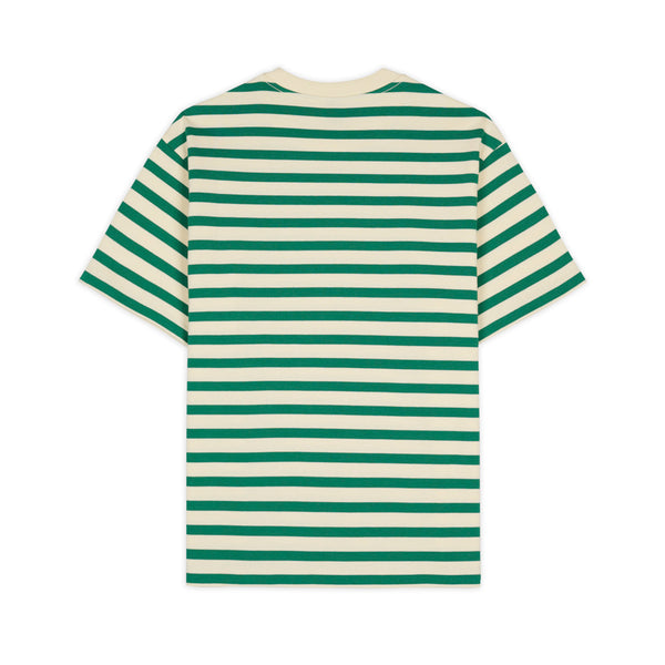 Brain Dead - Men's Organic Striped T-Shirt - (Light Green)