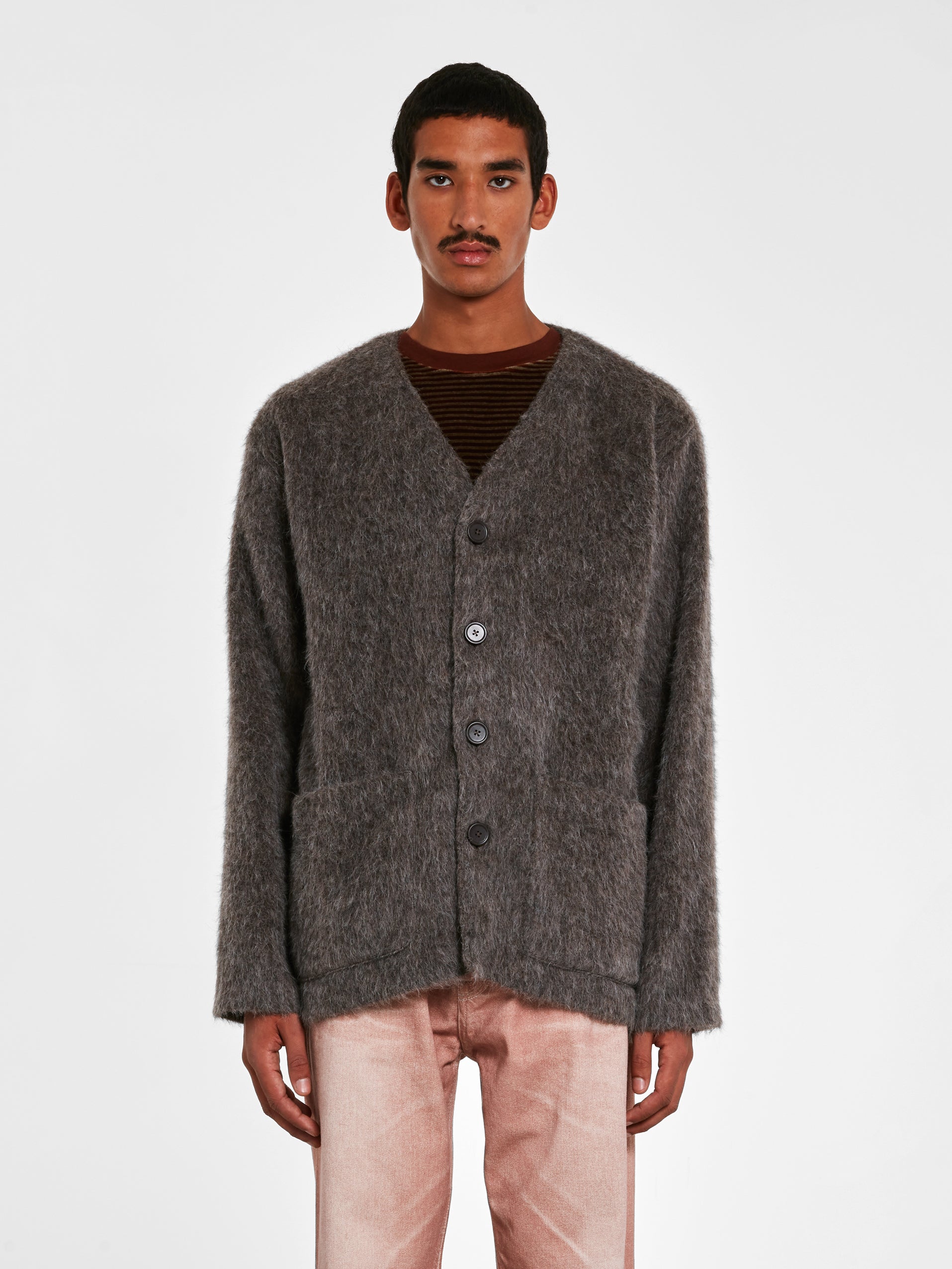 Our Legacy - Men’s Cardigan - (Grey) view 2