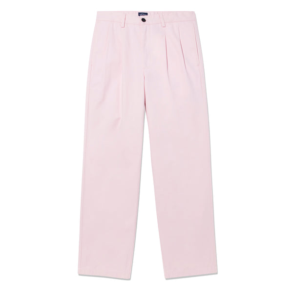 Noah - Men's Twill Double - Pleated Pants - (Pink)