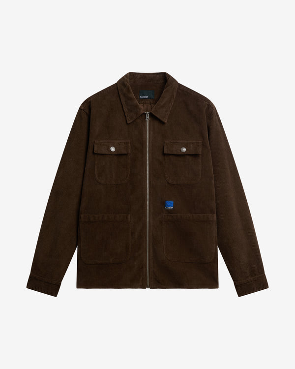 Rassvet - Men's Corduroy Zip Shirt - (Brown)