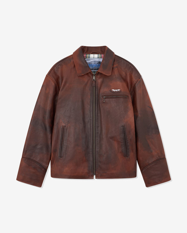 Rassvet - Men's Vintage Leather Jacket - (Brown)