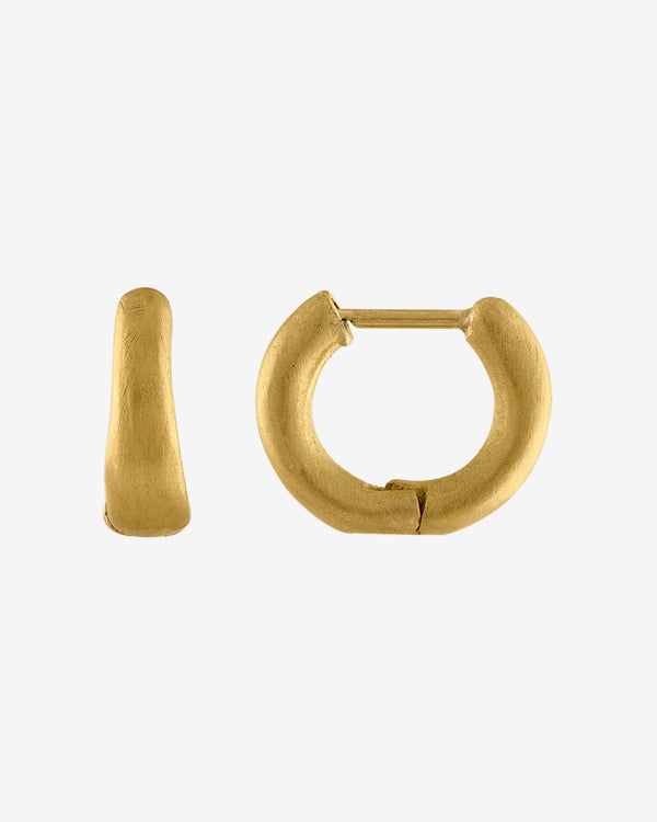 Prounis - Women's Huga Hoop Earrings - (Yellow Gold)