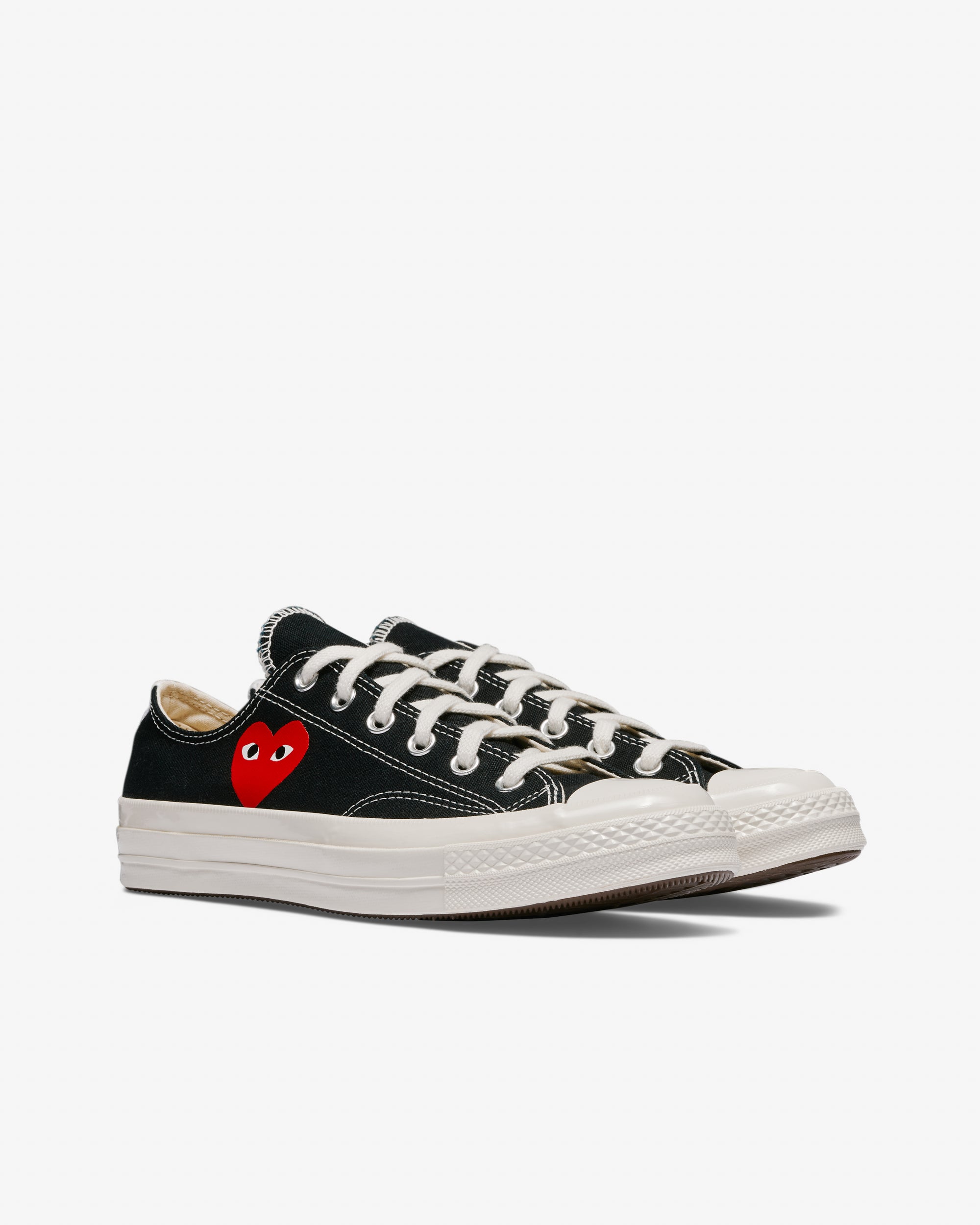 Play Converse - Small Red Heart All Star '70 Low Sneakers - (Black) Play Converse - Small Red Heart All Star '70 Low Sneakers - (Black)