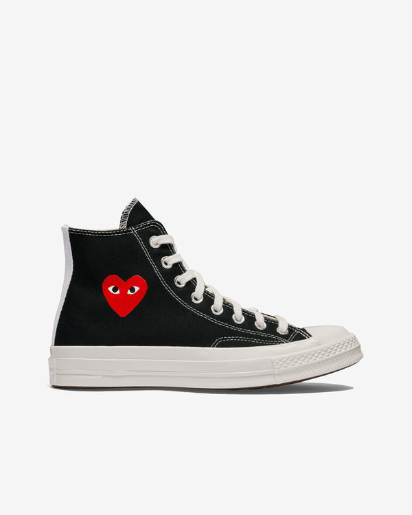 Play Converse - Small Red Heart All Star '70 High Sneakers - (Black)