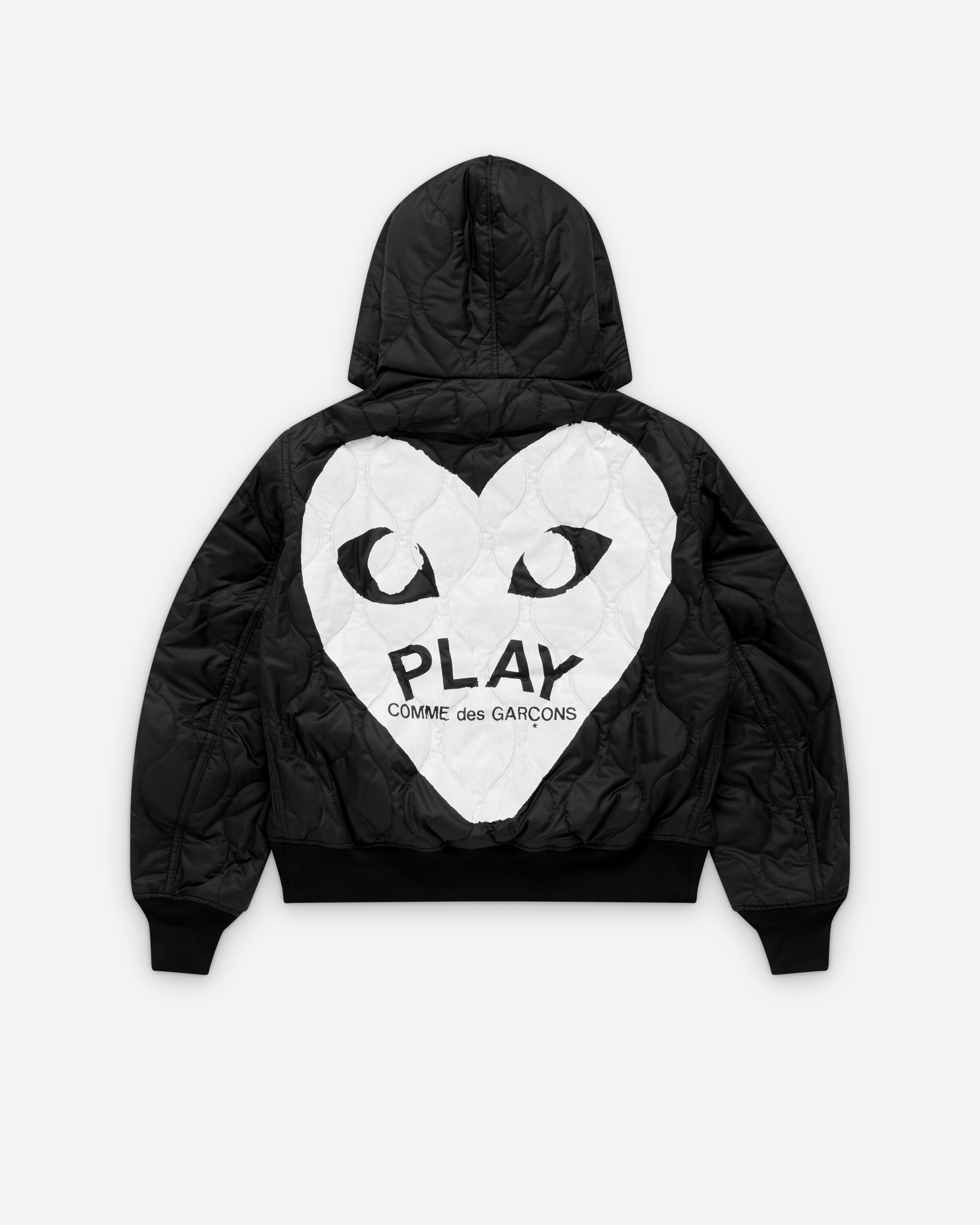 Play: Black Heart Hooded Jacket (Black) | DSMNY E-SHOP