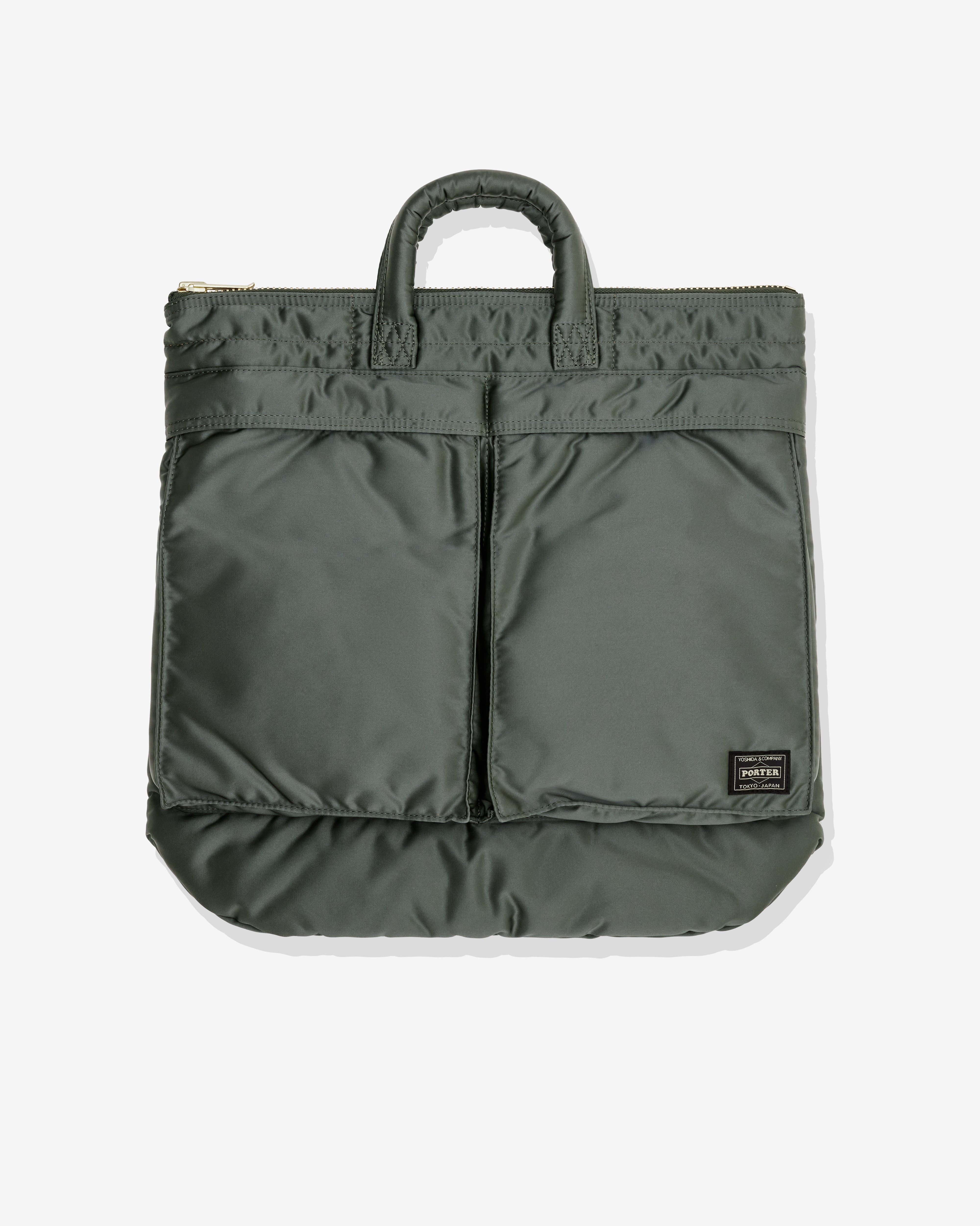 Porter Yoshida & Co.: Men's Tanker Helmet Bag (Green) | DSMNY E-SHOP