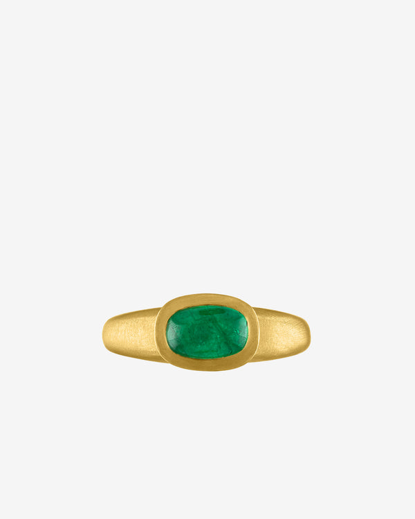 Prounis - Women's Baby Emerald Turris Ring - (Yellow Gold)