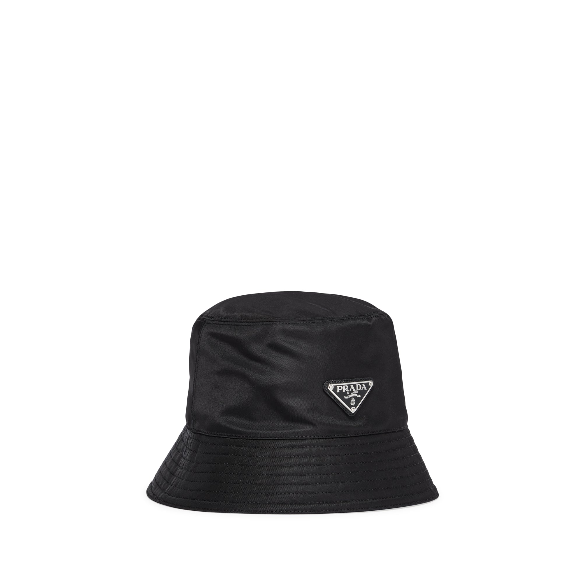 Prada reversible logo-patch bucket hat - Black