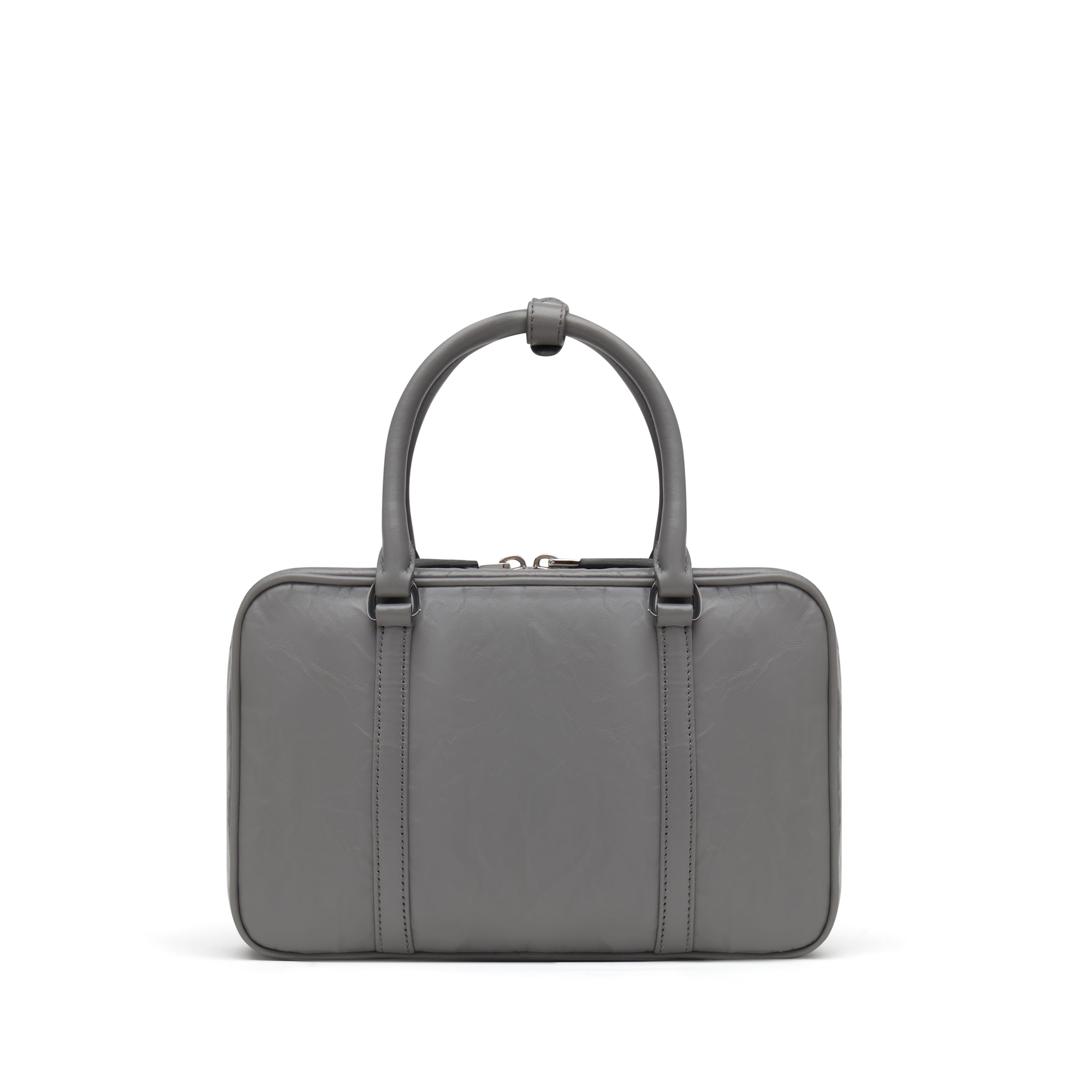 Prada - Women’s Medium Top Handle Handbag - (Slate Grey) view 3