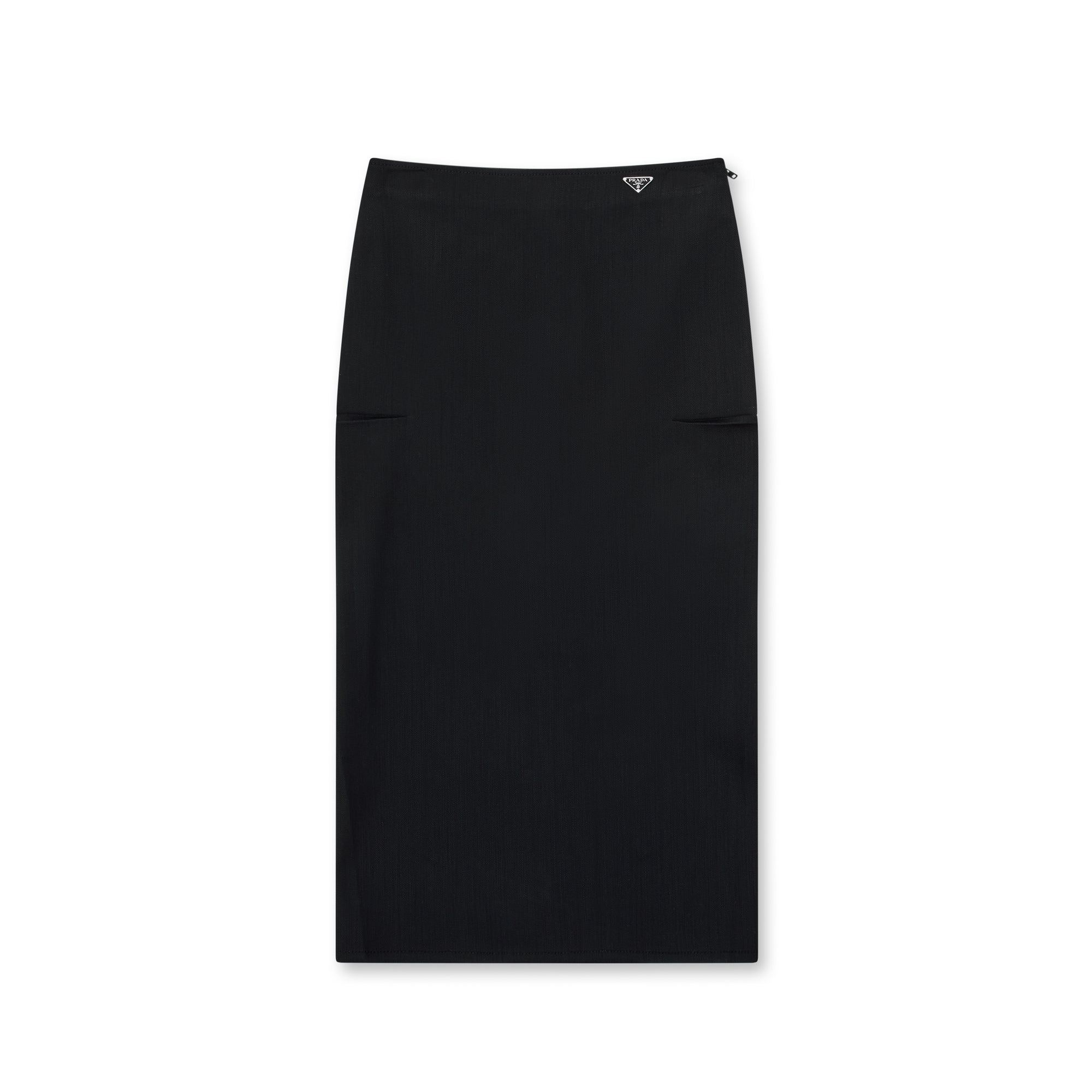 Prada - Women's Stretch Denim Pencil Skirt - (Black) view 1