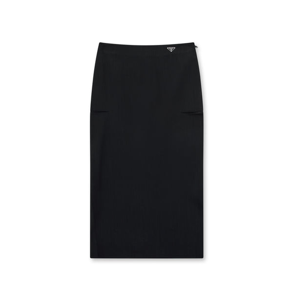 Prada - Women's Stretch Denim Pencil Skirt - (Black)