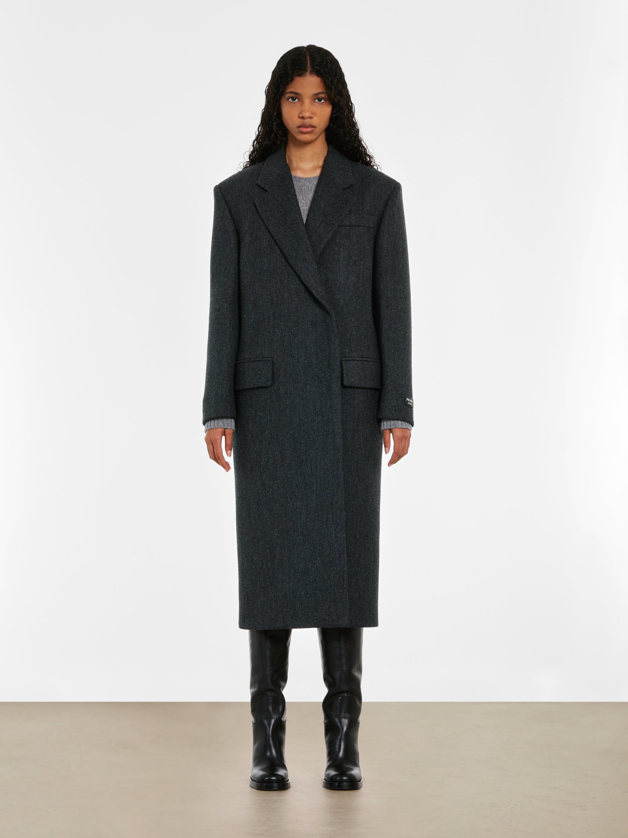 Prada - Women's Coat - (Grey) view 5