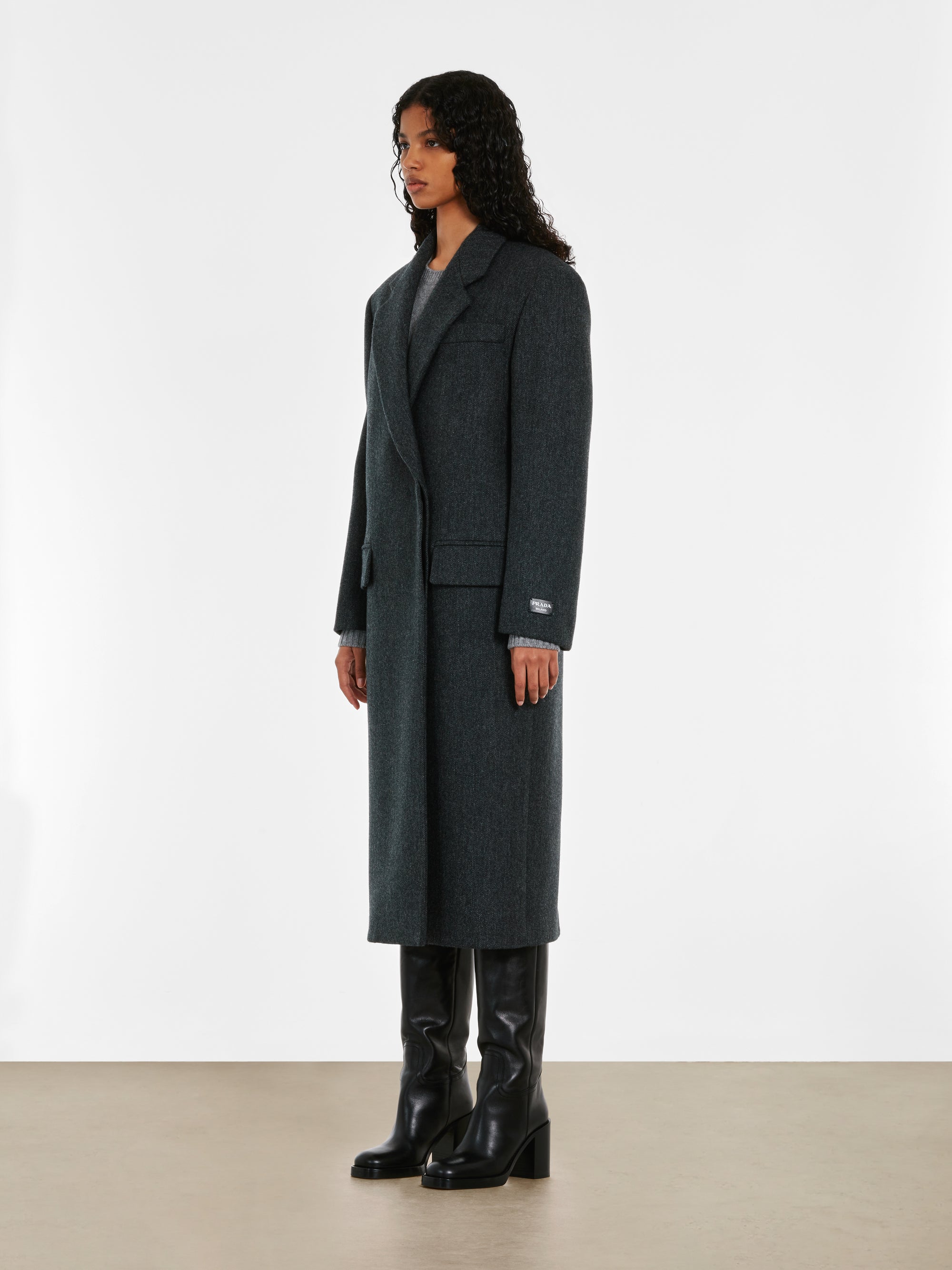 Prada - Women's Coat - (Grey) view 4