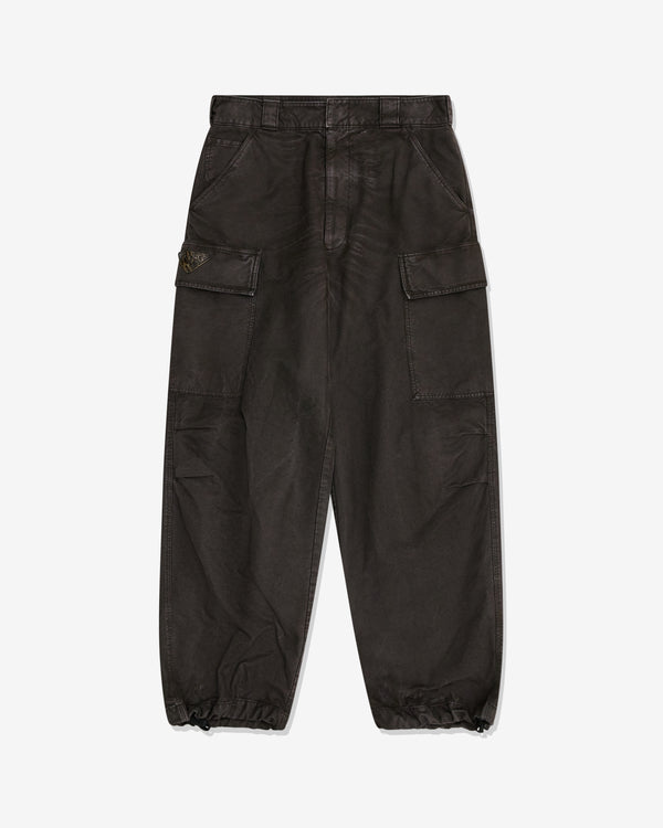 Prada - Men's Garment-dyed Cotton Trousers - (Black)