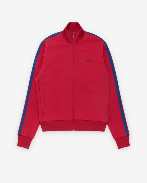 Prada - Men's Technical Fabric Blouson Jacket - (Red/Bright Blue)