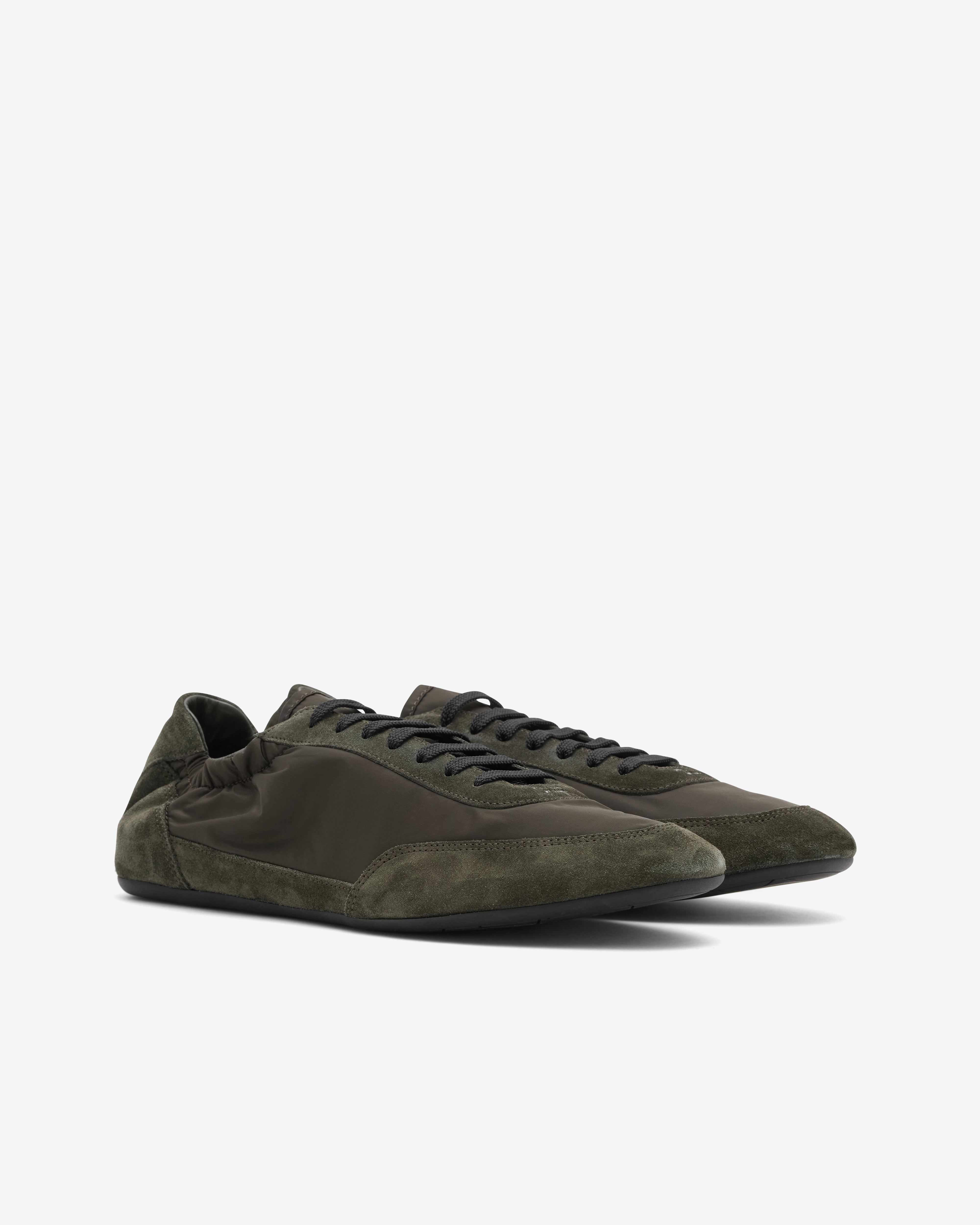 Prada: Men's Collapse Re-Nylon Elasticized Sneakers (Camouflage