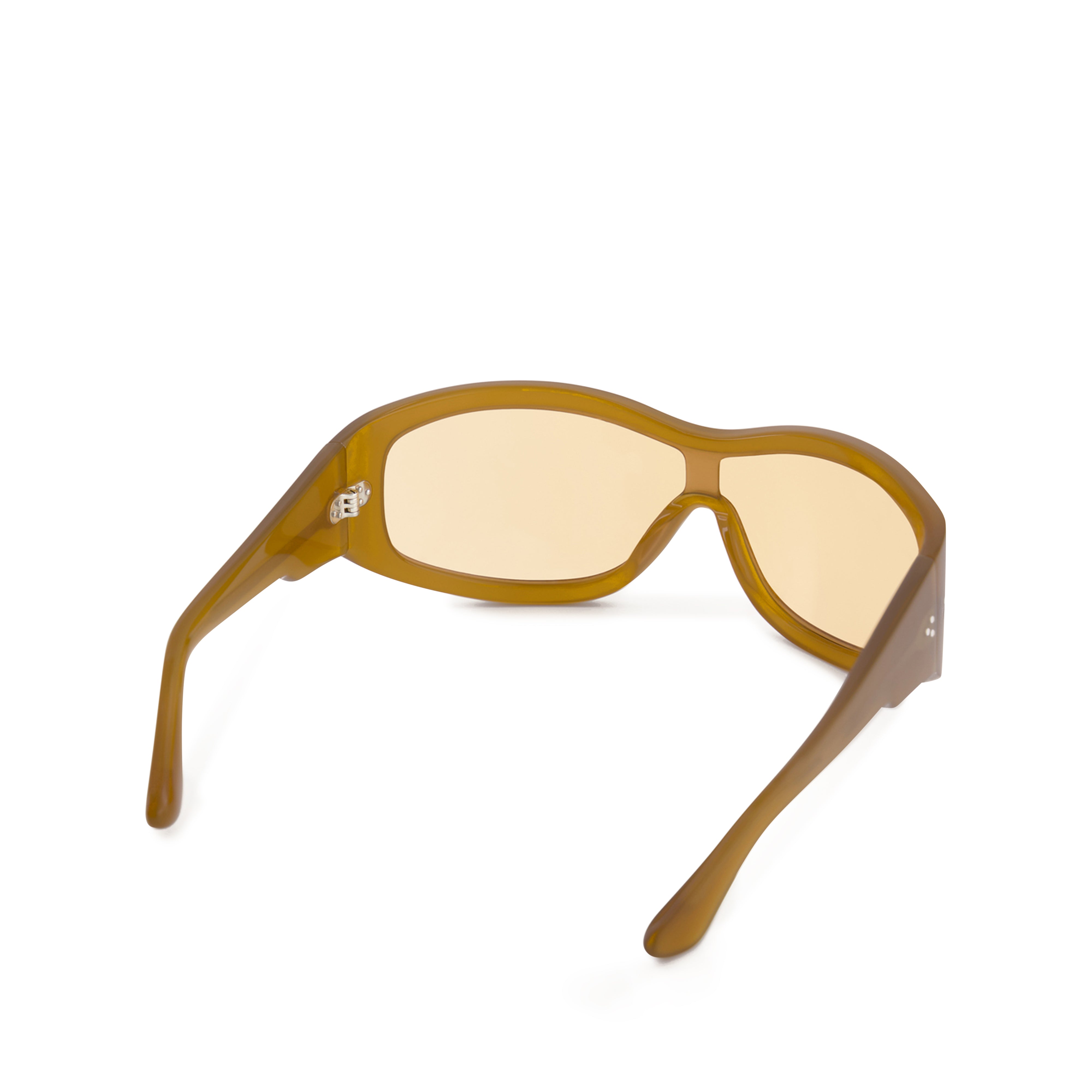 Oversized sunglasses Prada Yellow in Plastic - 24540286