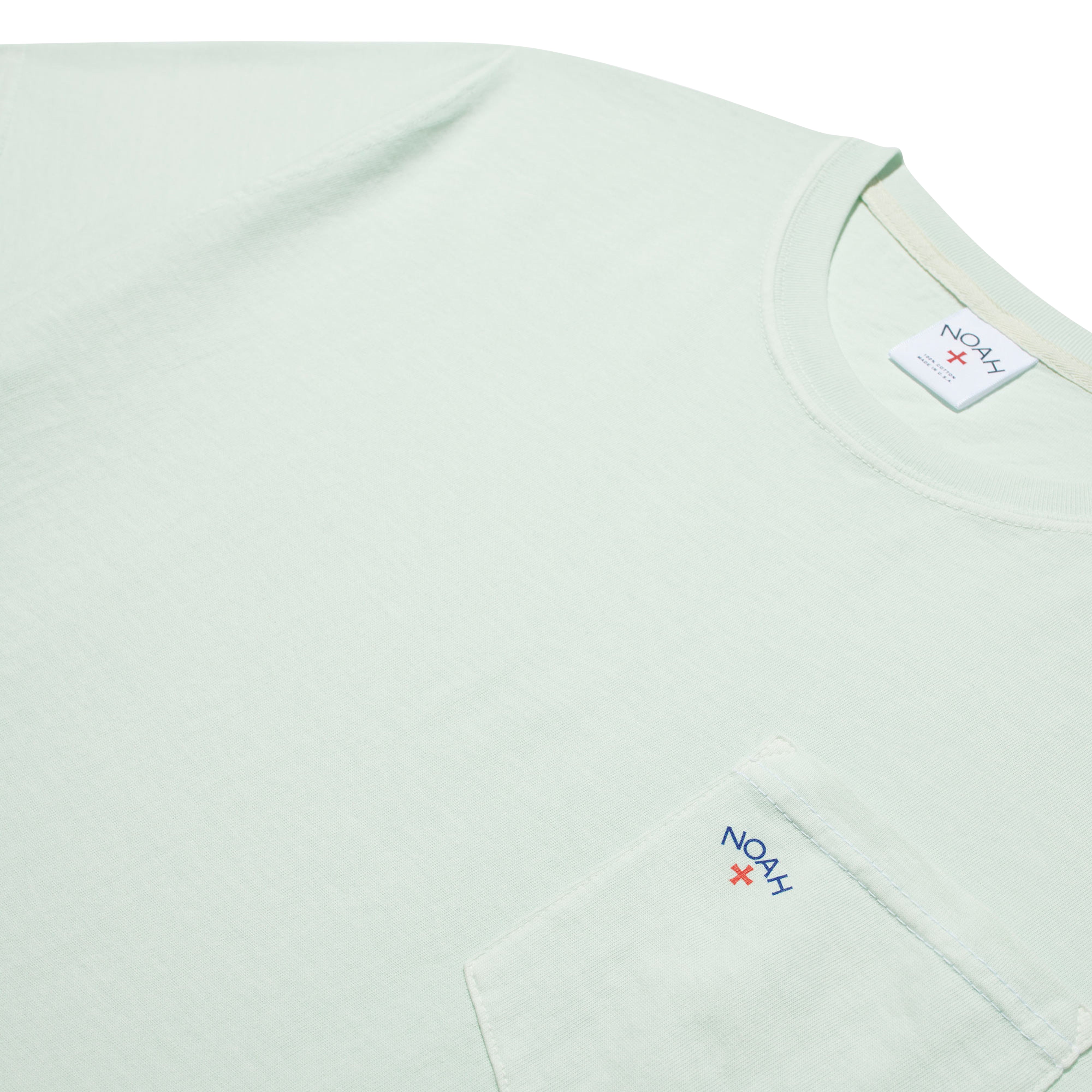 Noah - Men's Core Logo Pocket T-Shirt - (Hint Of Mint)