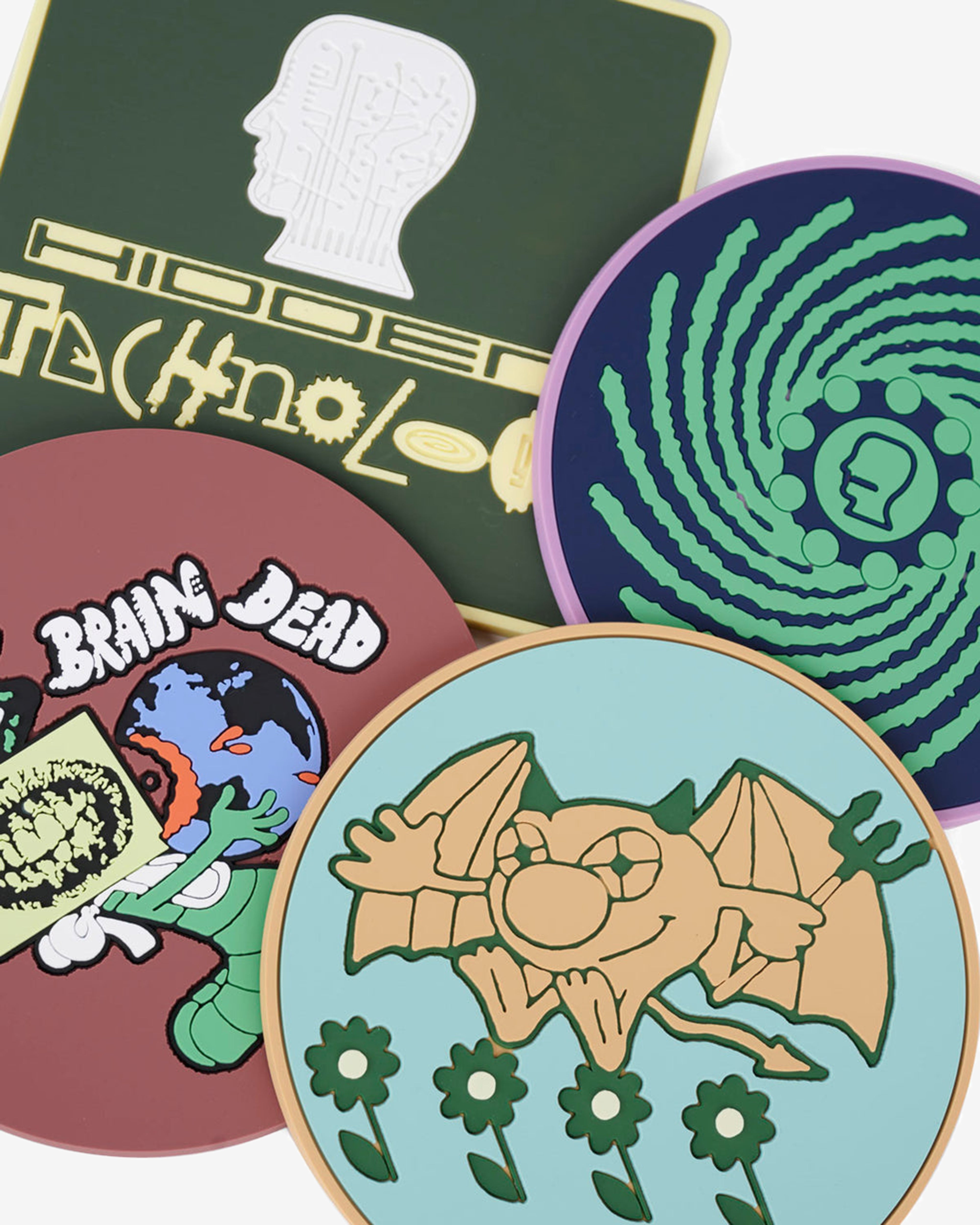 Brain Dead: PVC Coaster Set (Multi) | DSMNY E-SHOP
