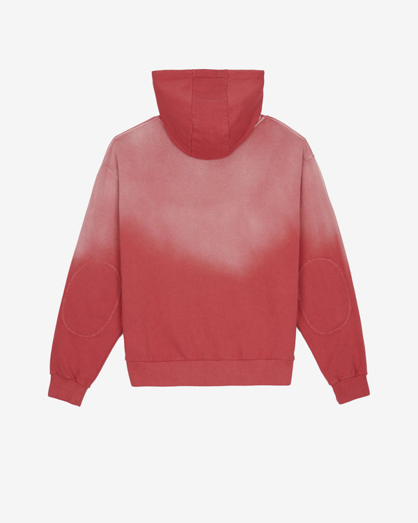 Brain Dead - Men's Padded Elbow Zip-Up Hoodie - (Brick)