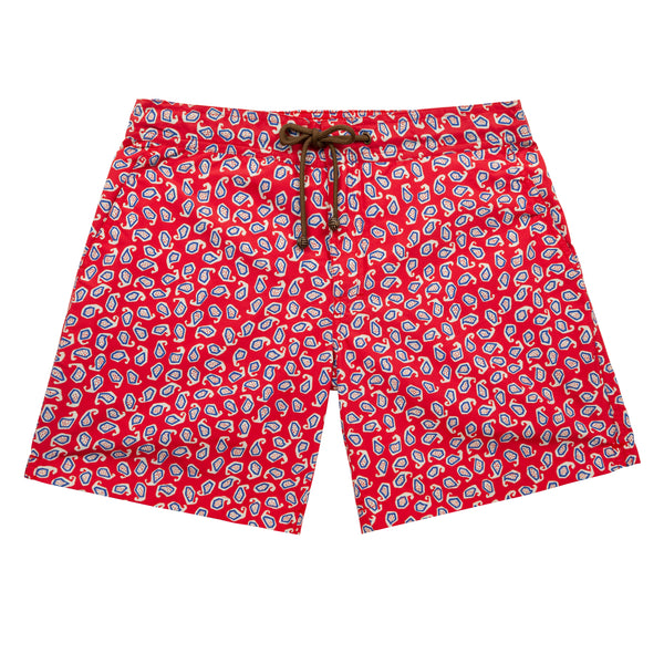 Thorsun - Charvet Paisley Shorts - (Red)