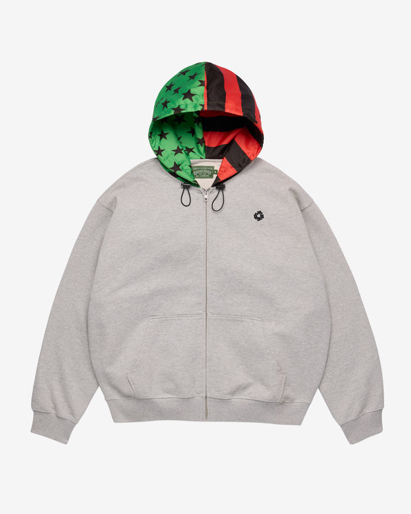 Denim Tears - Men's Pan African Flag Zip Hoodie - (Grey)