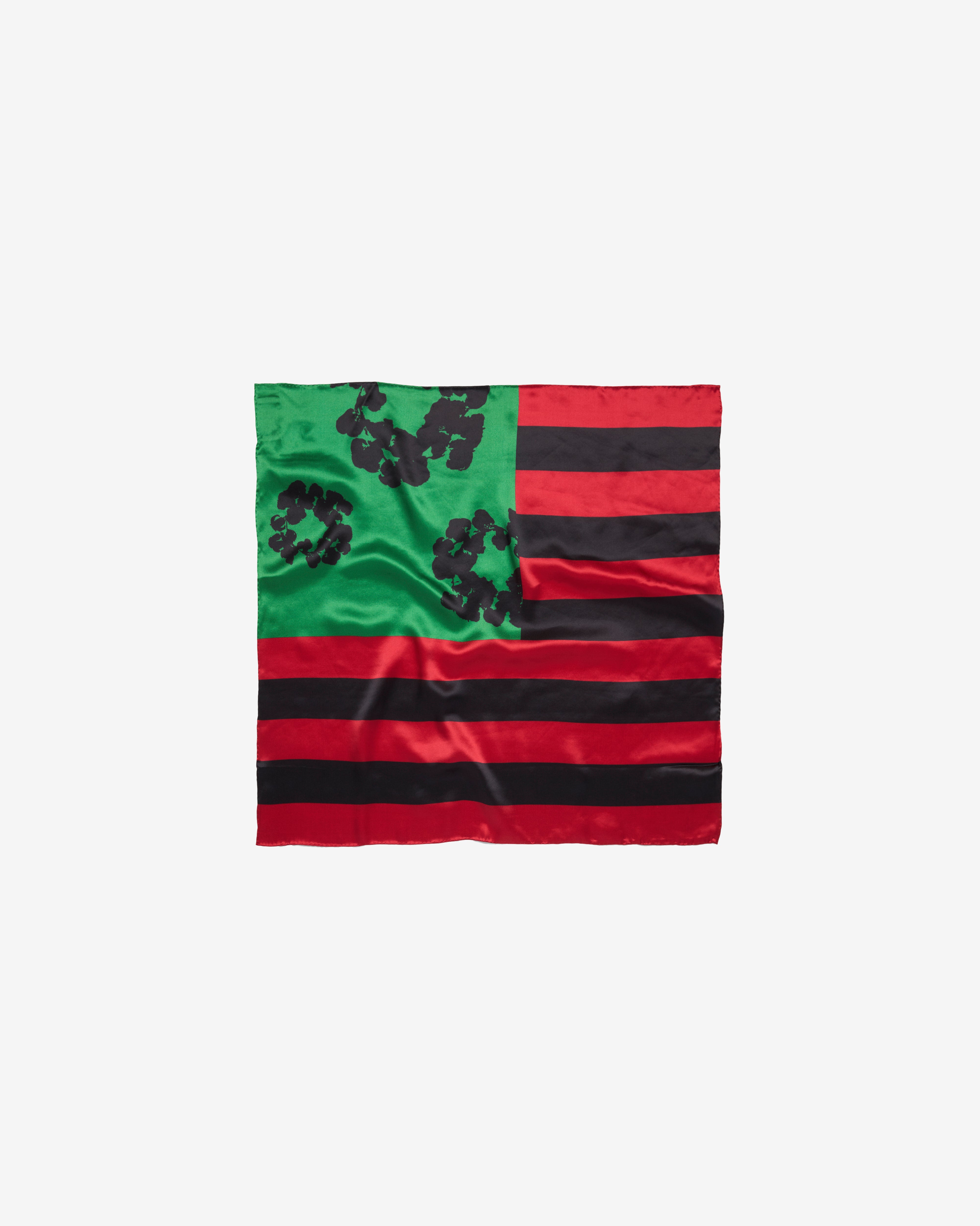 G-RAP (金) MEANPEACE Denim Tears: Men's Pan African Wreath Flag Scarf (Red/Black/Green