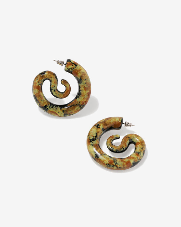 Panconesi - Enameled Serpent Medium Hoops - (Multi)