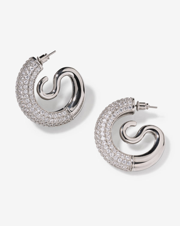 Panconesi - Kismet Serpent Small Hoops - (Silver)