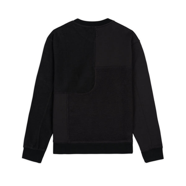 Brain Dead - Men's Paneled Long Sleeve Crewneck - (Black)