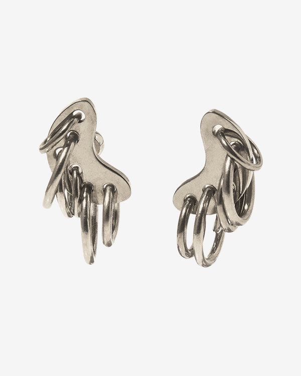 Panconesi - Pierced Armor Earrings - (Silver)