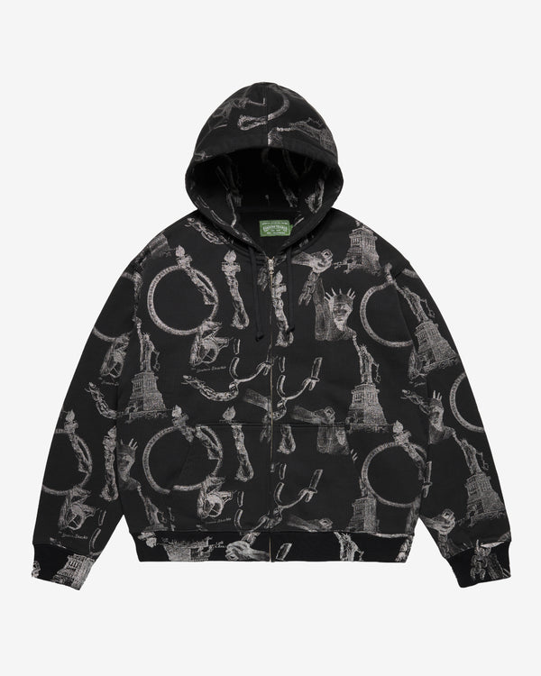 Denim Tears - Men's Plates Zip Hoodie - (Black)