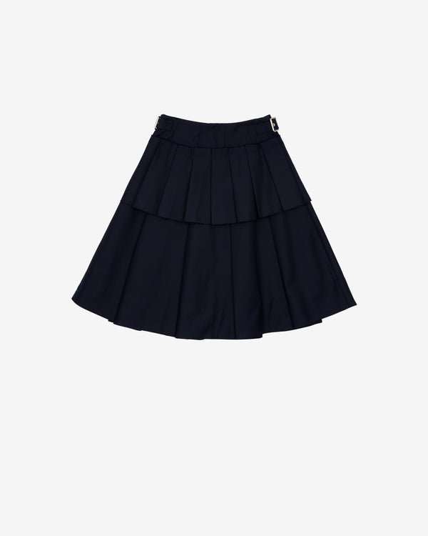 Brain Dead - Women's Pleated Skirt - (Midnight Blue)