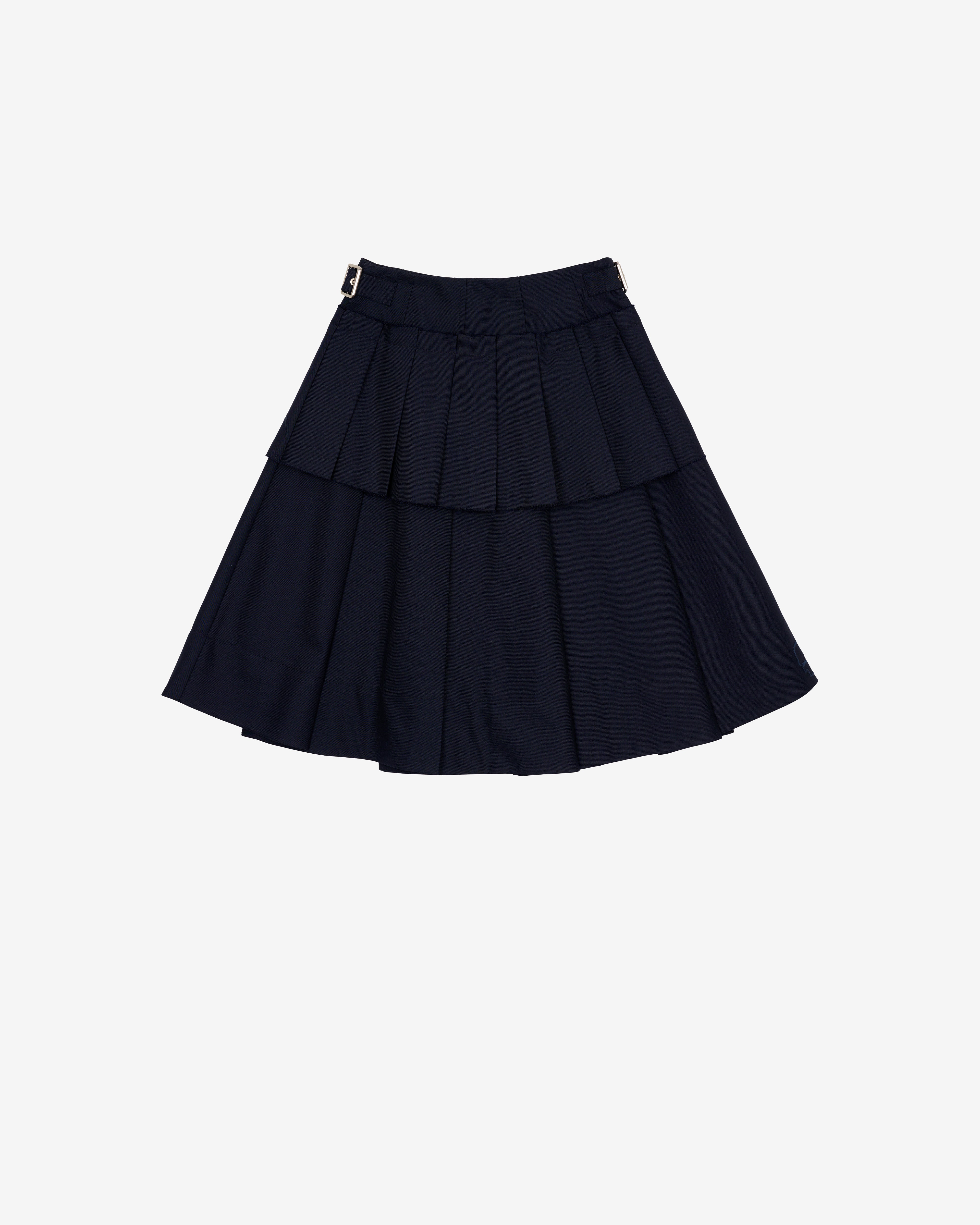 Brain Dead: Women's Pleated Skirt (Midnight Blue) | DSMNY E-SHOP