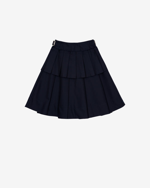 Brain Dead - Women's Pleated Skirt - (Midnight Blue)
