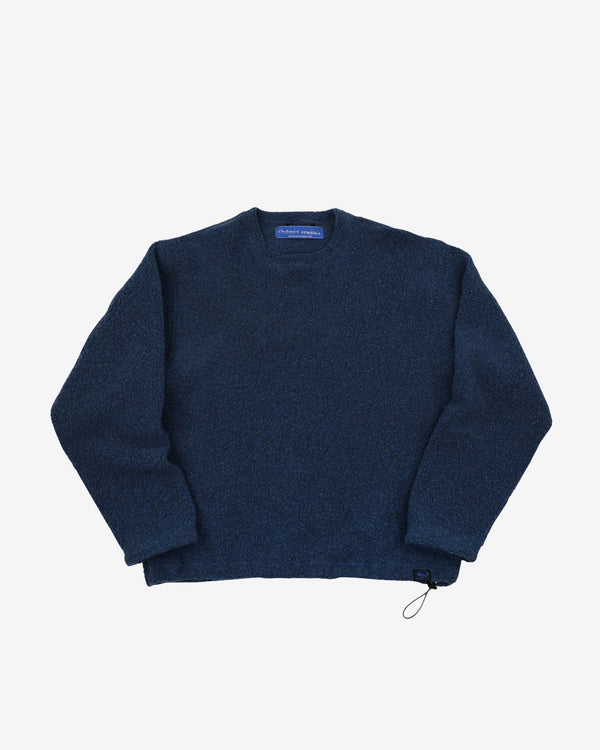 Online Ceramics - Men's Recycled Wool Pullover - (Slate Blue)