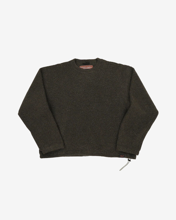 Online Ceramics - Men's Recycled Wool Pullover - (Dark Forest)