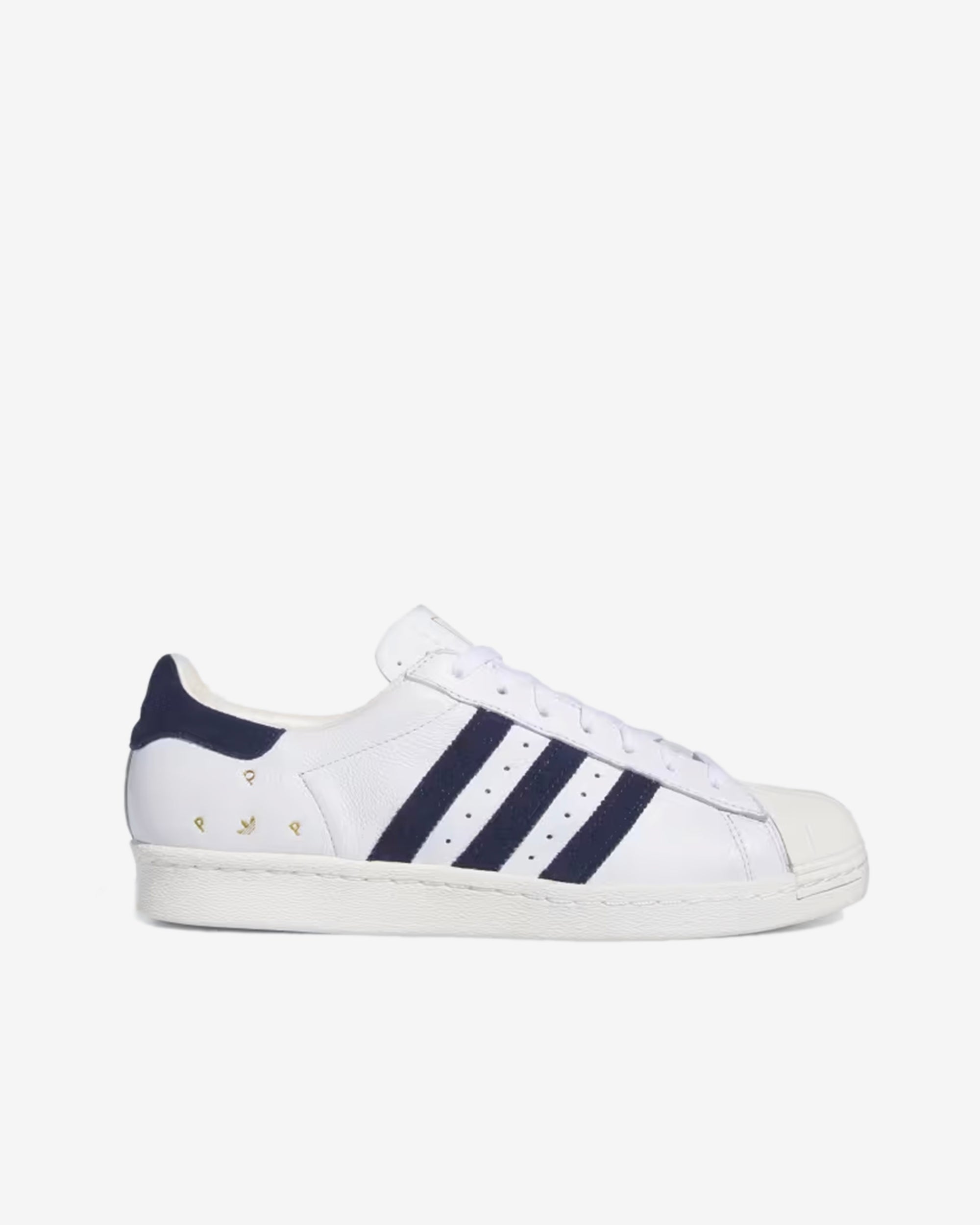 Adidas - Pop Trading Co Men's Superstar ADV Sneakers - (White) view 1, Click to Zoom in