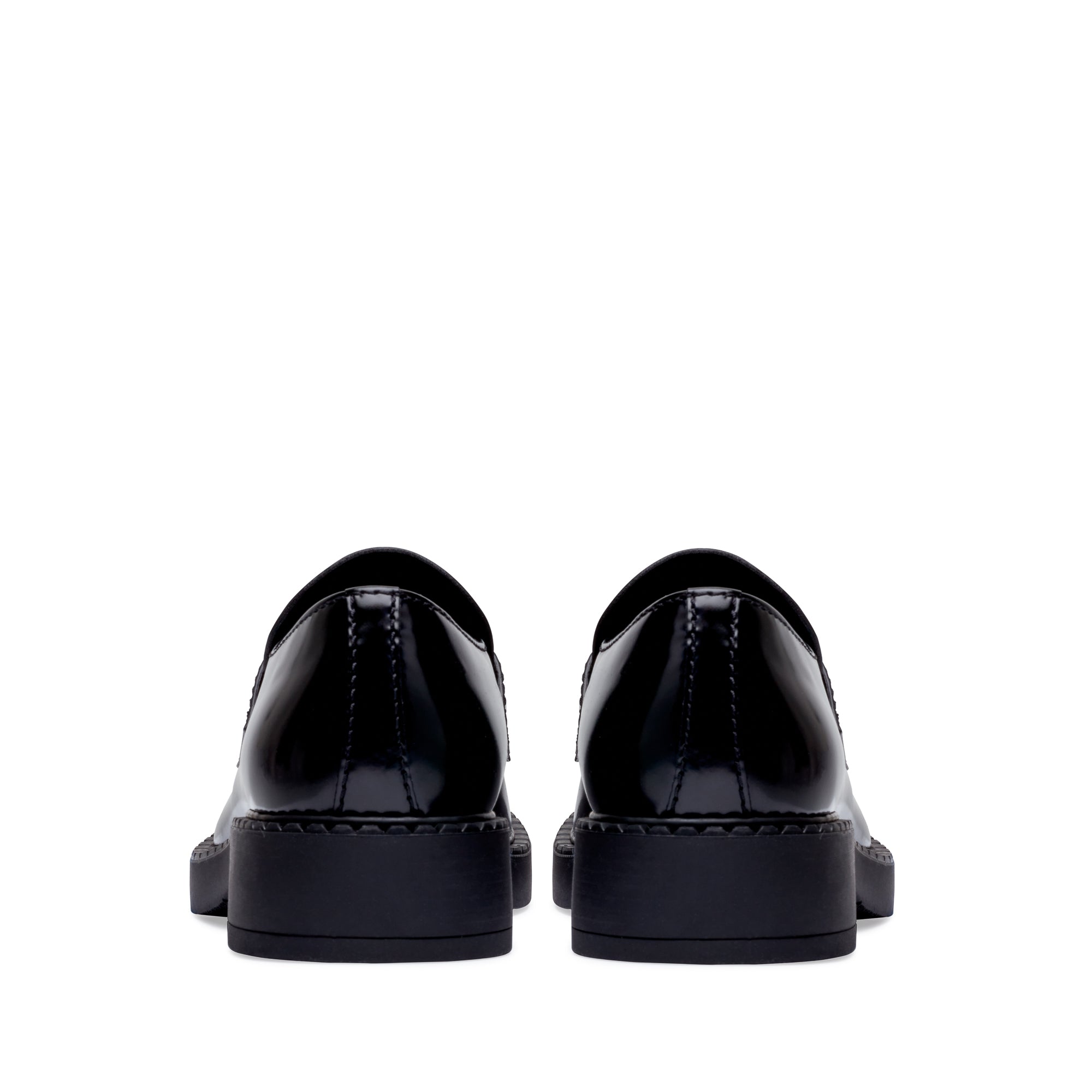 Prada - Men's Brushed Leather Loafers - (Black) view 4