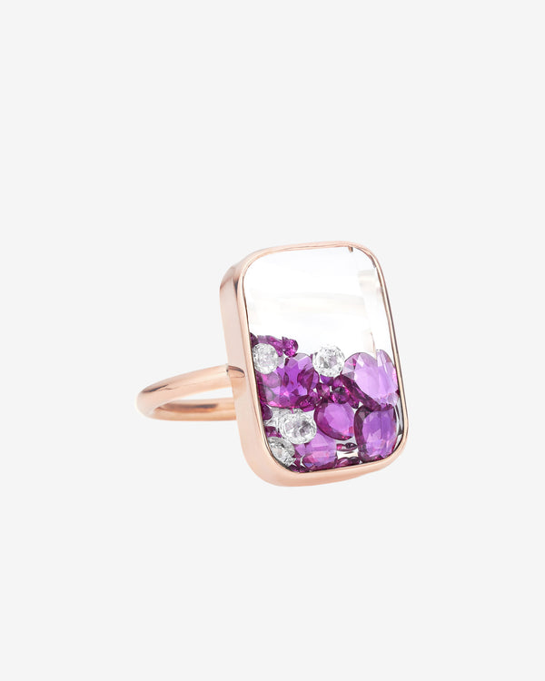 Moritz Glik - Women's Ten Fourteen Ring Ruby - (Rose Gold)